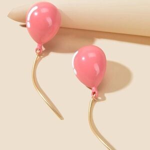 Pink Balloon Earrings